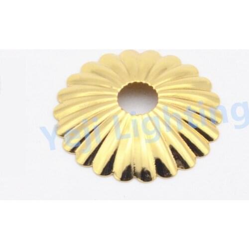 35mm 45mm chrysanthemum metal cover cap hardware for led chandelier ceiling rose ceiling canopy light Wall Sconce Mount fittings