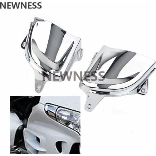 Chrome Front Headlight Cover Decoration Trims Case For Honda Goldwing Gold Wing GL1800 2001-2015 2011 2012 2013 2014 Motorcycle