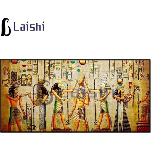 Full circle square diamond painting Retro, Cleopatra handmade diamond embroidery mosaic art kit full drill home decoration