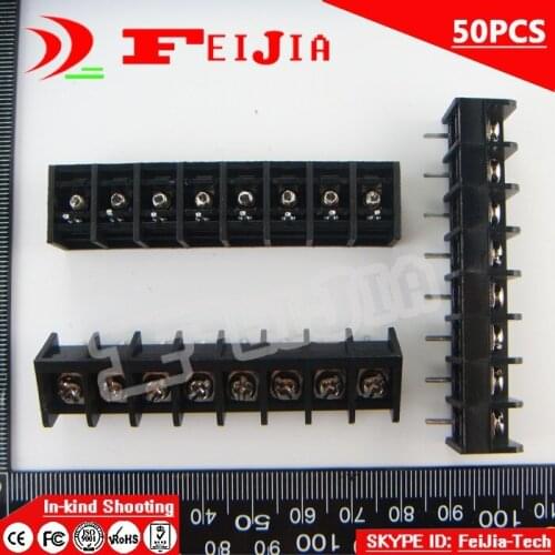50PCS 825-8.25-8P / 825 8.25mm 8Pin Barrier Terminal Block Screw Terminal Block Pitch 8.25mm Terminal Block Free Shipping