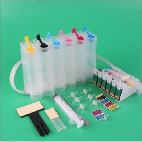 Suitable for EPSON R270 R290 R390 T50 821NR with permanent chip Epson series continuous ink supply system Ink supply kit