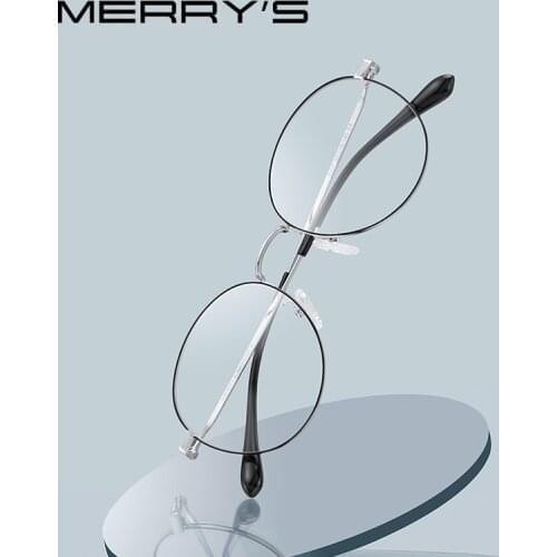 MERRYS DESIGN Retro Oval Glasses frames For Men Women Ultralight Eyewear Vintage Prescription Eyeglasses Optical Frame S2137