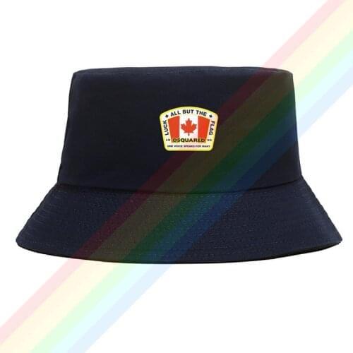One Voice Speaks For Many DSQ2 Flat Top Breathable Bucket Hats Unisex Summer Printing Fishermans Hat