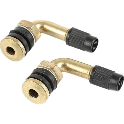 2Pcs Motorcycle Car 90 Degree Angle Adapter Tire Valve Extension Adapter CNC Aluminum for Universal Cars Motorbike Auto Parts