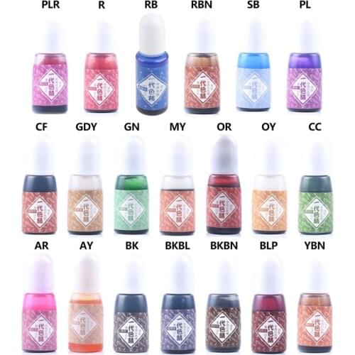 R2LE UV Resin Pigment DIY Epoxy Resin Crafts 20 Colors High Concentration Colorant Jewelry Making Ink Painting Effect Findings