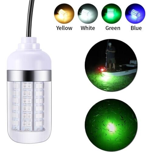 Led Lure Fish Lamp Night Fishing Lights Waterproof Underwater Lights 12V Boat Lamp Green Lights