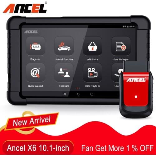 ANCEL X6 Professional OBD2 Scanner Car Scanner ABS Oil EPB DPF Throttle Injector Airbag Reset All System Auto Scanner Automotive