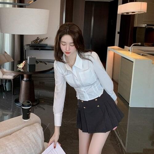 RuXin Horde Womens White Shirts