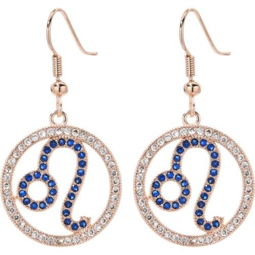 Korean fashion temperament micro-set Leo zircon earrings female / girl wedding party new bride jewelry earrings ER-345