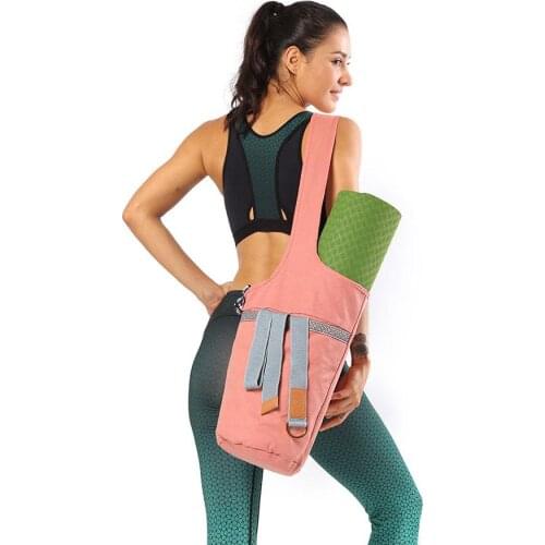 Yoga Mat Bag with Large Size Pocket Yoga Mat Tote Carrier for Women