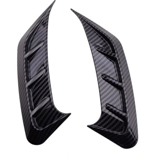 1 Pair Car Rear Headlight Eyebrow Eyelid Cover Trim Frame ABS Carbon Fiber Style Fit For Audi A4 B9 2020