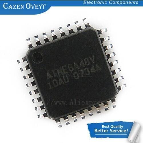 1pcs/lot ATMEGA48V-10AU ATMEGA48V-10AI ATMEGA48V ATMEGA48 QFP-32 ICATMEGA48V-10AU In Stock