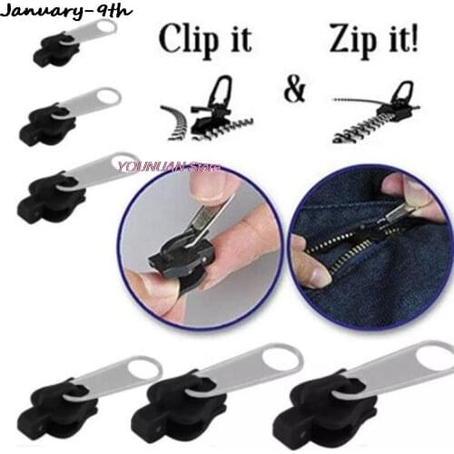 12 Stks/set Instant Zipper Universal Instant Fix Rits Reparatie Kit Vervanging Zip Slider Tanden Rescue Nieuwe Ontwerp Naaien