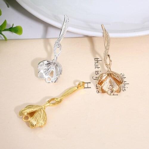 20 Pieces/Lot 16*42.5MM Alloy Flower Connector Filigree Flower DIY Jewelry Accessories