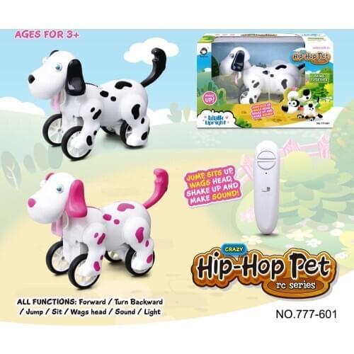 777-601 Birthday Gift RC zoomer dog 2.4G Wireless Remote Control Smart Dog Electronic Pet Educational Childrens Toy Robot toys