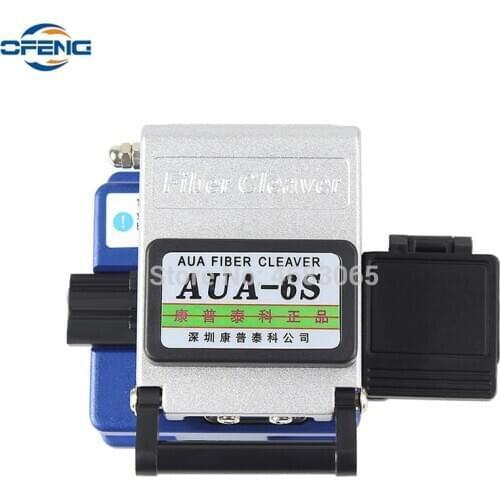 AUA-6S fiber cleaver Fiber Cutter Cold Contact Metal Material fiber cable cutter knife tool With Storage Box For Cold Splicing