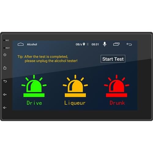 Car 2 DIN Radio 9210SE With Alcohol Detection Function For Android 10.1 7-inch Car Radio GPS Navigation MP5 Video Player Machine