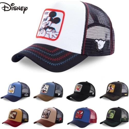 New Brand Disney Minnie Mickey Snapback Cotton Baseball Cap Men Women Hip Hop Dad Mesh Hat Trucker Hat Dropshipping