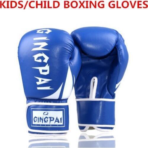 GINGPAI PU Kids Children Cartoon Sparring Boxing Gloves Training Age 5-12 Years