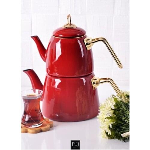 Elite Class Enamel Lux Thick Marble tea Pot Set