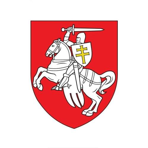 National Emblem Coat of Arms of Belarus Car Sticker for Window Trunk Auto Uv Protection Car Decorative PVC18*15cm