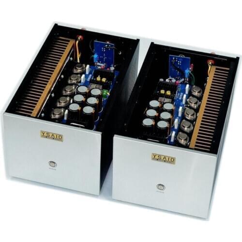 One pair Finished T350 HiFi 300W+300W Gold seal high power split Post amplifier
