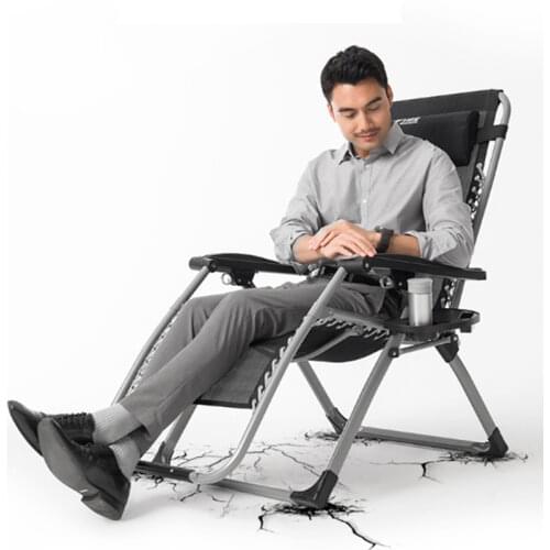 Comfortable Relax Home office Fishing Chair Metal Modern Beach Chairs Folding bed simple siesta couch chair office Bearing150kg