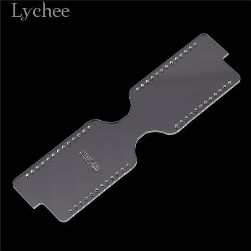 Lychee Life Acrylic Leather Craft Pattern Handmade Lighter Bag Template DIY Sewing Pattern for Mini Bags