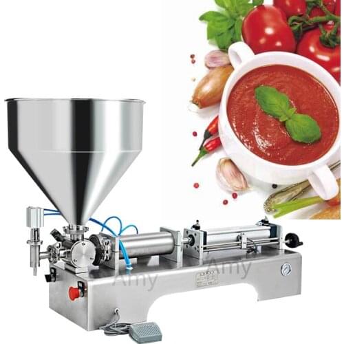 Single head paste filling machine used for cream chili sauce tomato butter peanut butter olive oil pneumatic filling machine