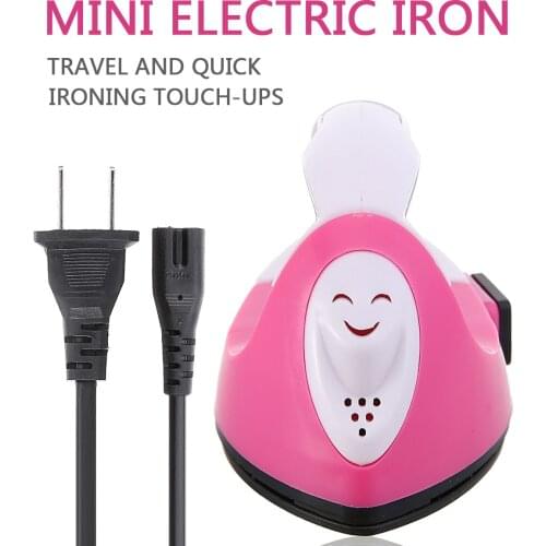 Mini Electric Iron Handheld Travel Small Electric Iron Hotfix Applicator Household Supplies Suitable For Quick Ironing Touch-Ups