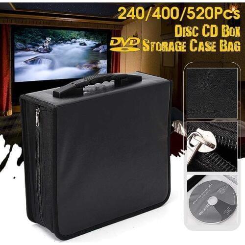 New DJ Album Collect Storage 240/400/520 Disc CD DVD Portable Storage World Map Printed Holder Carry Durable Wallet Bag Wallet