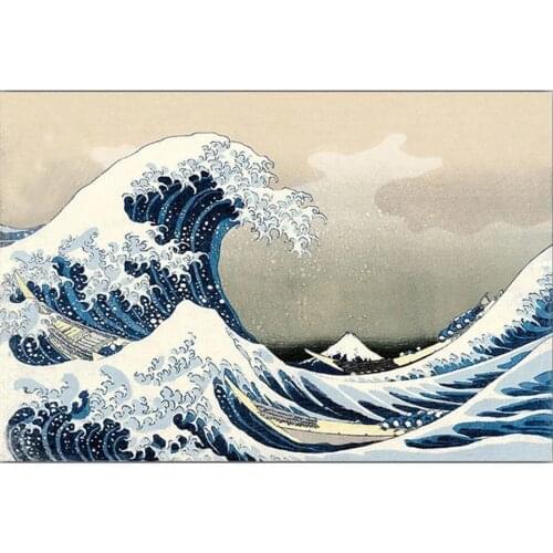 Landscape painting 5d Diy diamond painting The Great Wave off Kanagawa Japanese Full cross stitch kits diamond embroidery diamon
