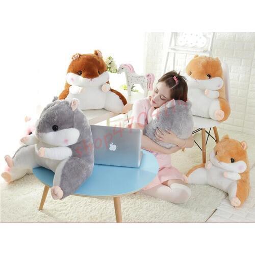 Hamster cushion/blanket, thicker summer breathable pillow backrest, office and home exquisite cartoon cushion