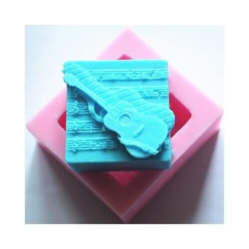 Handmade Soap Silicone Mold Candle Molds Polymer Clay violin