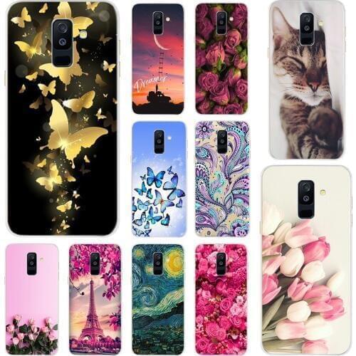 Silicone Case For Samsung Galaxy A6 Plus 2018 A605 Soft TPU Back Cover Case For Samsung Galaxy A6 2018 A600 Phone Shell Bumper
