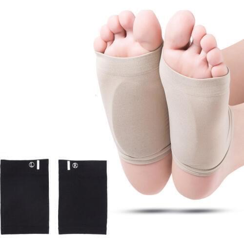 Sports Foot Protectors Silicone Padded Bandage Flat Foot Arch Correction Relieve Pain Comfortable Shoes Orthotic Insoles