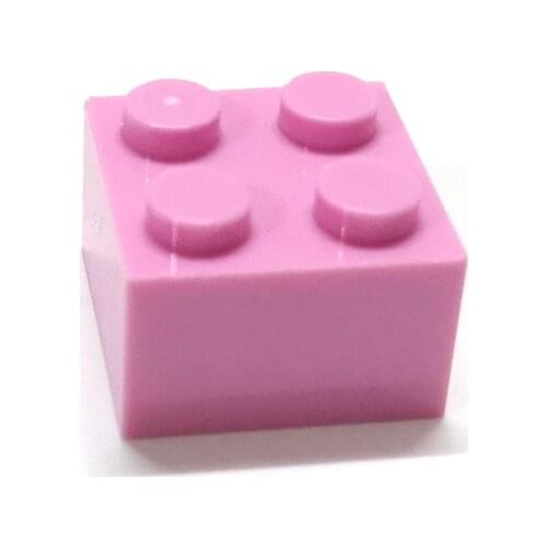 60PCS/lot Building Blocks DIY High 2x2 Dots 16Color Bricks Compatible brand bricks DIY kids toys Educational for children