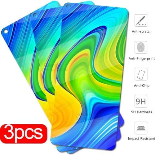 Redmi Note 9 Glass 3pcs Tempered Protective Glass For Xiaomi Redmi Note 9 Pro 9S 9 A C S Readmi 9A 9C NFC Screen Protector Film