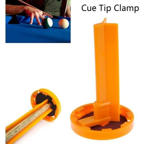 1pc L-shaped Cue Tip Clamp Plastic Snooker Pool Cue Tip Clamp Billiards Snooker Tool Tip Repair Accessories