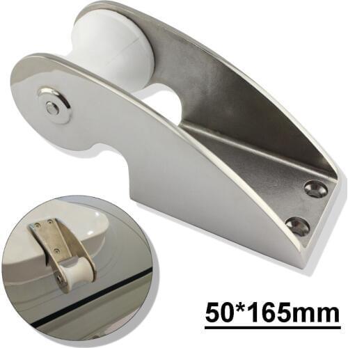 50*165mm Stainless Solid Cast Yacht Bow Roller Stainless Steel 316 Marine Hardware Mirro Finish Boat/ Docking Boat Accessories