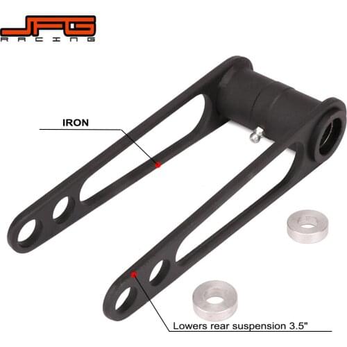 Motorcycle 3.5" Iron Accessories Rear Lowering Kit Adapter Adjustable For KAWASAKI KFX450R KFX 450R