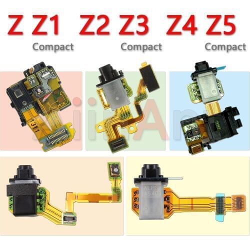 Audio Headphone Earphone Headset Phone Jack Proximity Sensor Flex Cable For Sony Xperia Z Z1 Z2 Z3 Z4 Z5 Compact Premium Plus
