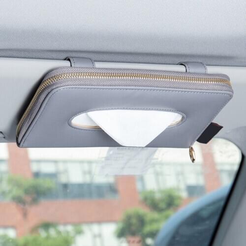 Car Tissue Box Hanging Car Sun Visor Tissue Box Holder Auto Interior Storage Decoration Tissue Box Holder Car Storage