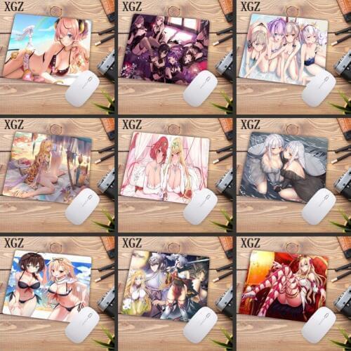 XGZ Big Promotion Sexy Girls Big Breast Mouse Pad Anime Gaming Rubber Mouse Mat Player Laptop Game for Home Office Desktop Pad