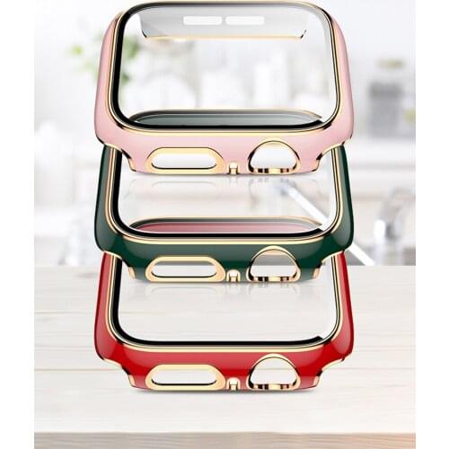 For Apple watch Case 44mm 40mm 38mm 42mm Smartwatch Matte Hard screen protector cover Apple watch series 3 4 5 6 SE Accessories