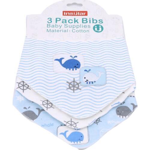 Baby Bibs Boy Girl Bandana Water Absorb Bib Burp Cloth Triangle Cotton Baby Scarf Burp Baby Accessories Cotton Blend Print