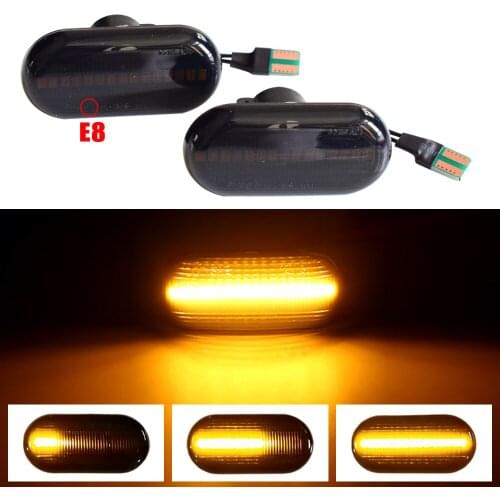 Dynamic Turn Signal LED Side Marker Mirror Light Flashing Indicator For Renault Clio1 2 Espace Kangoo Laguna Master Megane