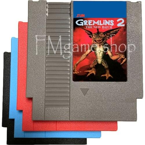 Gremlins 2 for 72 pins 8bit game cartridge for Video Game Console Select color English Language playstation