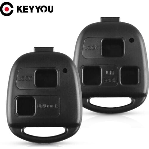 KEYYOU 2/3 BT Remote Car Key Shell Case for Toyota Land Cruiser YARIS CAMRY RAV4 Corolla PRADO Prado Tarago Avensis FJ For Lexus