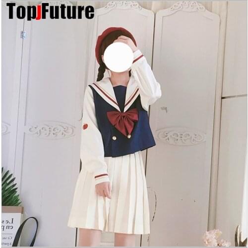White snow princess cosplay suit orthodox JK uniform middle suit girl sailor suit college style sweet LOLITA cosplay party dress